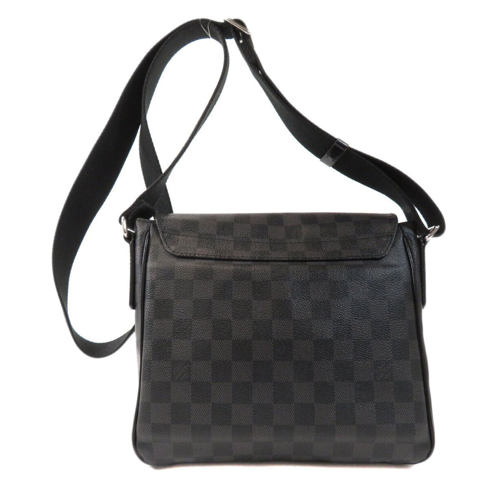 Louis Vuitton Bag Canvas Damier District Shoulder Brown